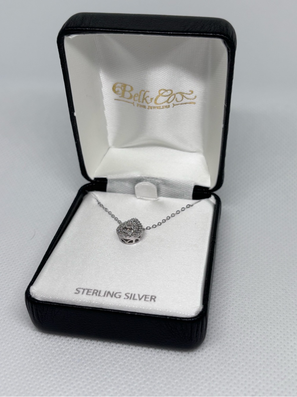 Belk & Co. Sterling Silver Teardrop Pendant Necklace